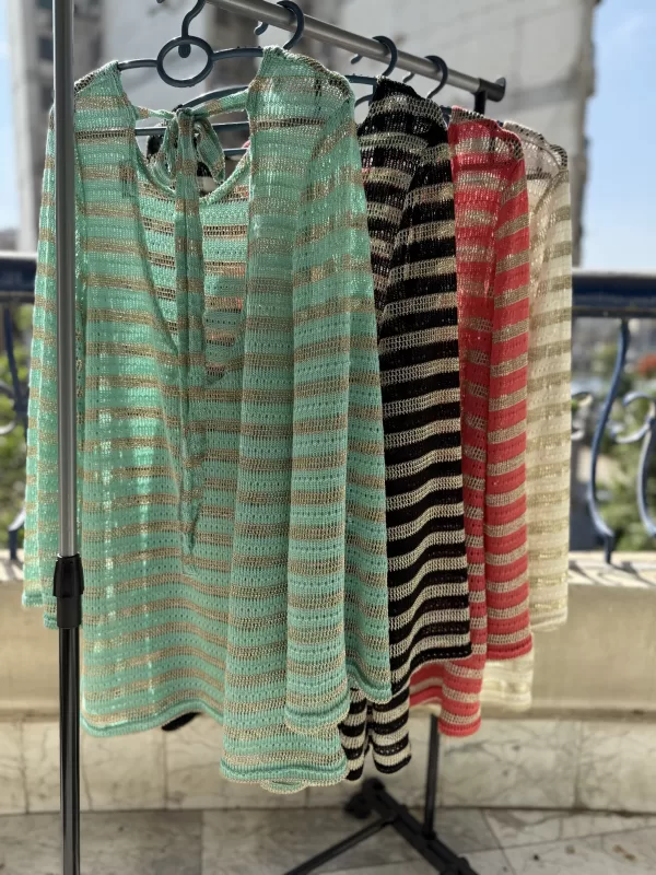 Striped Shimmery CoverUp
