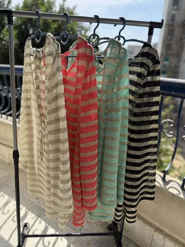 Striped Shimmery CoverUp - Image 2